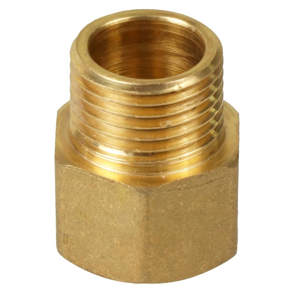 ข้อต่อหกเหลี่ยมทองเหลือง CITY 1/2 นิ้วX30 มม.