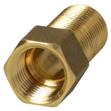 ข้อต่อหกเหลี่ยมนอกทองเหลือง CITY 1/2 นิ้วX50 มม._1