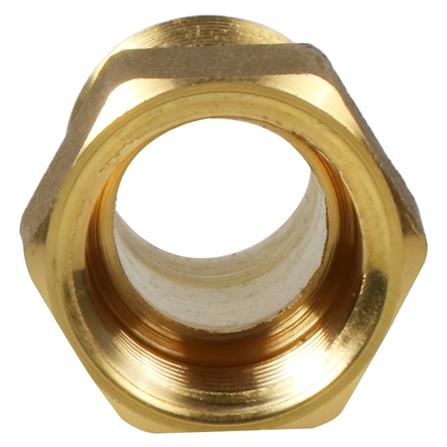 ข้อต่อหกเหลี่ยมนอกทองเหลือง CITY 1/2 นิ้วX50 มม._2