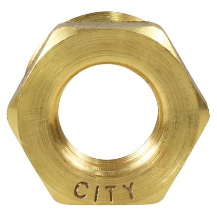 ข้อต่อลดเหลี่ยมทองเหลือง CITY 1X1/2 นิ้ว_2