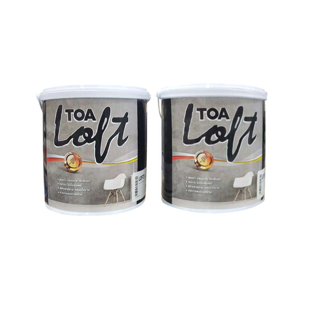 สีน้ำลอฟท์ TOA LOFT1 10 กิโลกรัม สีเทาอ่อน