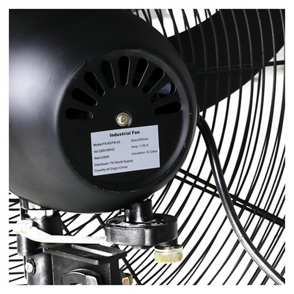 พัดลมอุตสาหกรรม ติดผนัง TOSAKI FB65 26 นิ้ว สีดำ