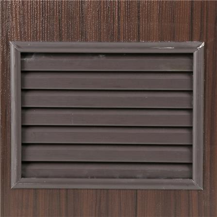 ประตูห้องน้ำ UPVC AZLE LT-05 เกล็ด 70X200 ซม. สีน้ำตาล-สีโอ๊ค เจาะลูกบิด_3