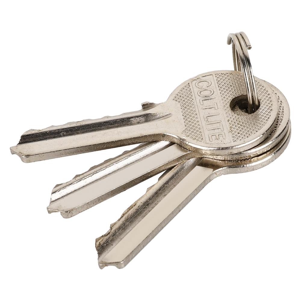 กุญแจลิ้นตาย 1 ด้าน COLT 9301 สีสเตนเลส