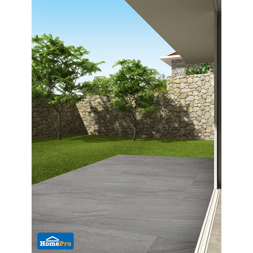 กระเบื้องพื้นพอร์ซเลน 60x60 ซม. CERGRES อูซี่ เทาเข้ม A 1.44M2