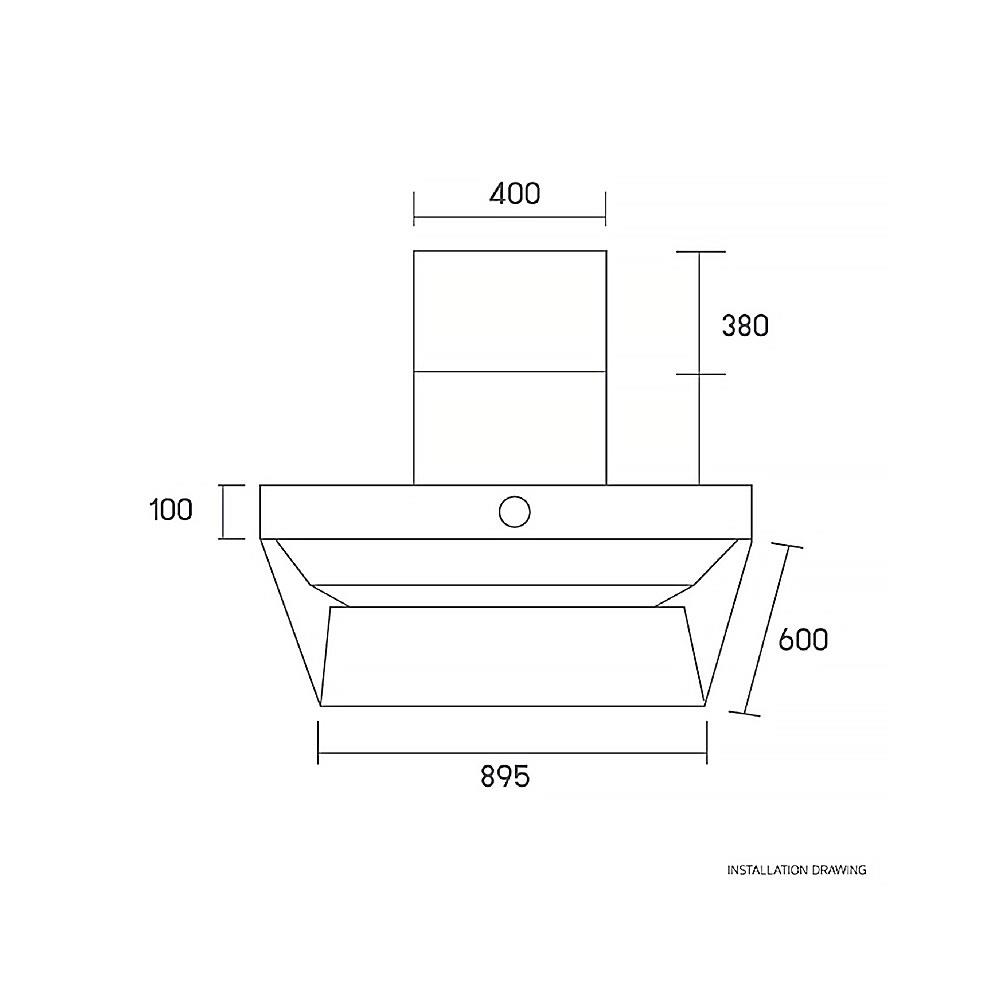 เครื่องดูดควันกระโจม TECNOPLUS HD90-N4 90 ซม.
