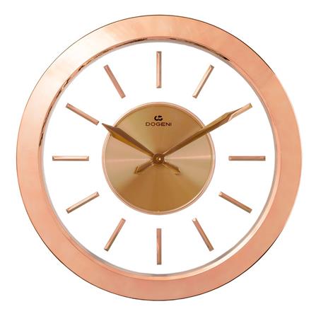 นาฬิกาแขวนพลาสติก DOGENI WNP010RG 20 นิ้วสีโรสโกลด์