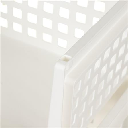 ชั้นวางของ 3 ชั้น มีล้อ DKW 42.8x33.5x79.3 ซม. สีขาว_3