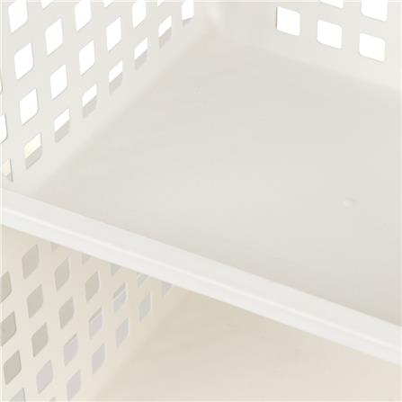 ชั้นวางของ 3 ชั้น มีล้อ DKW 42.8x33.5x79.3 ซม. สีขาว_4