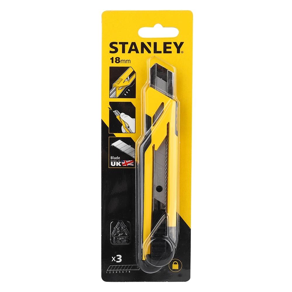 คัตเตอร์แบบออโต้ล็อค STANLEY 18MM