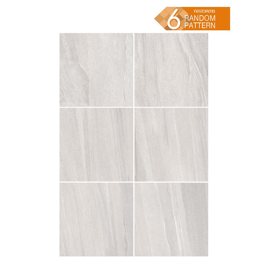 กระเบื้องพื้นพอร์ซเลน 60x60 ซม. CERGRES อูซี่ เทา A 1.44M2