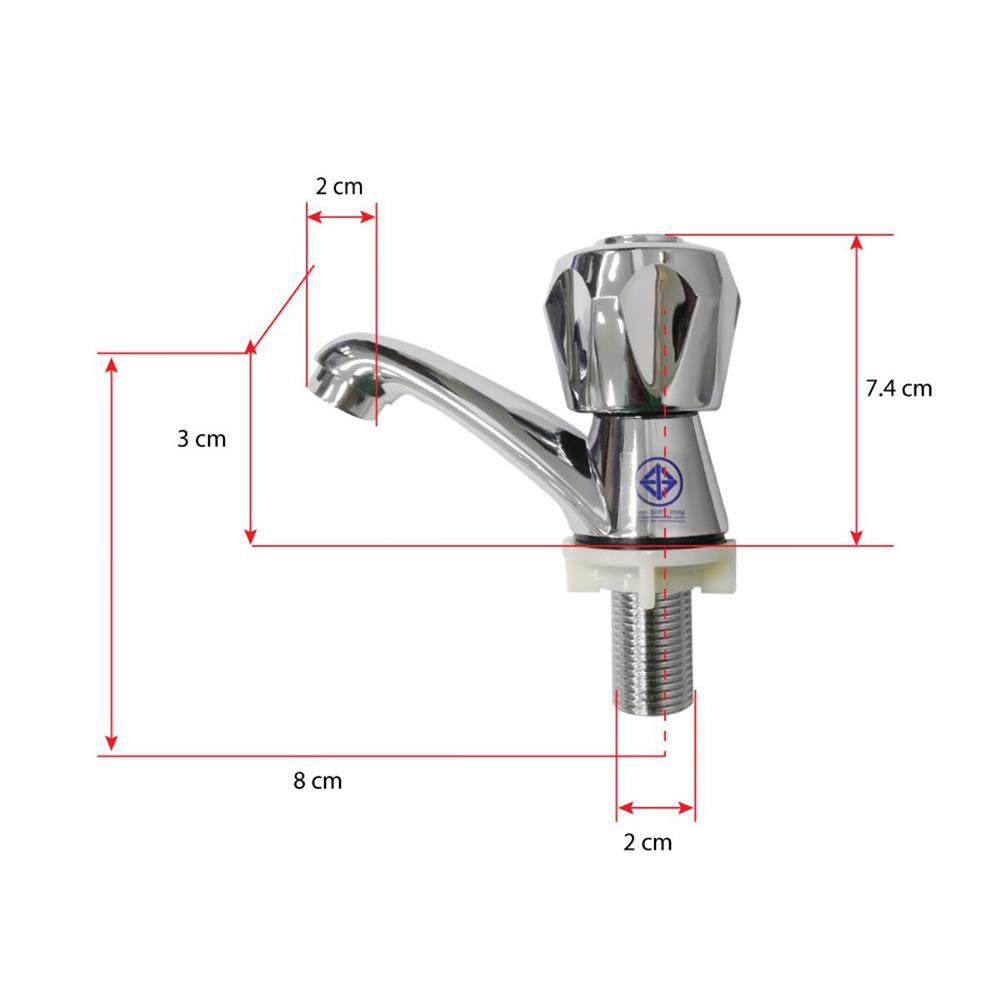 ก๊อกอ่างล้างหน้า HOEN HOME-0101 สีโครม