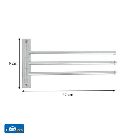 ราวแขวนผ้า 3 ขา MY-2203 สีโครม_3