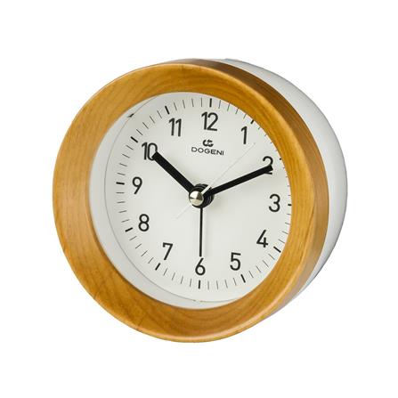 นาฬิกาปลุกไม้ 4 นิ้ว TEW001  สีน้ำตาลอ่อน DOGENI_0