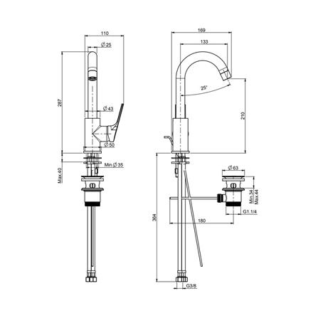 ก๊อกซิงค์ผสมเคาน์เตอร์ HAFELE 495.61.169_1