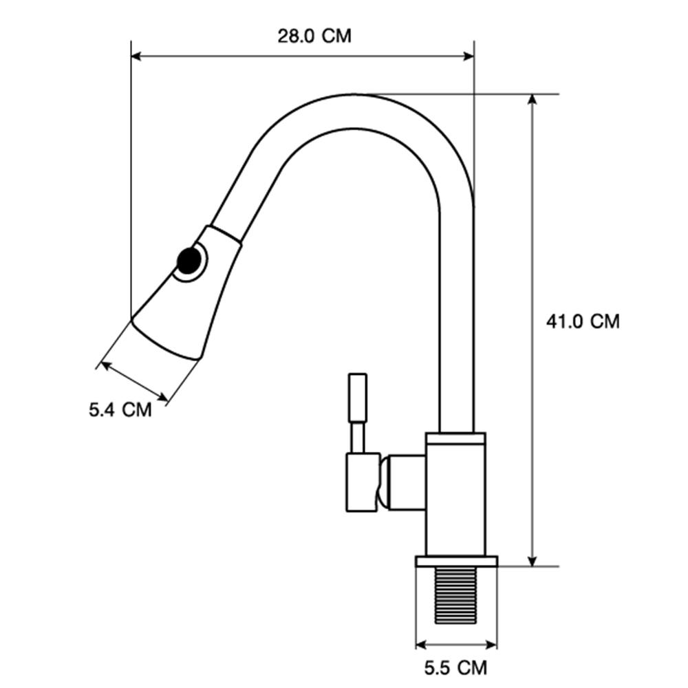 ก๊อกซิงค์ผสมเคาน์เตอร์ MOYA MY-4001B