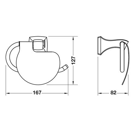ที่ใส่กระดาษ HAFELE 495.80.169 สีดำ_1