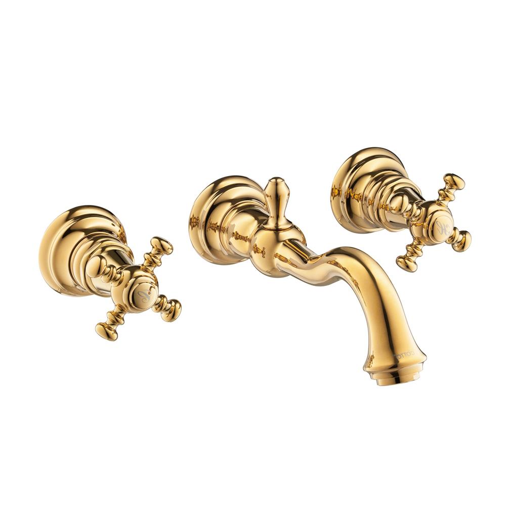 ก๊อกอ่างล้างหน้าผสมแบบติดผนัง COTTO CT2222C18GR