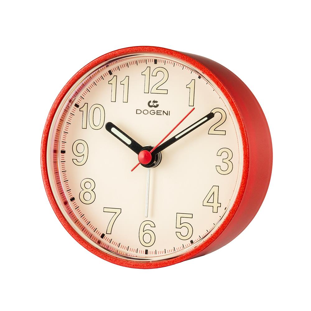 นาฬิกาปลุกพลาสติก 3นิ้ว TEP001RE สีแดง DOGENI