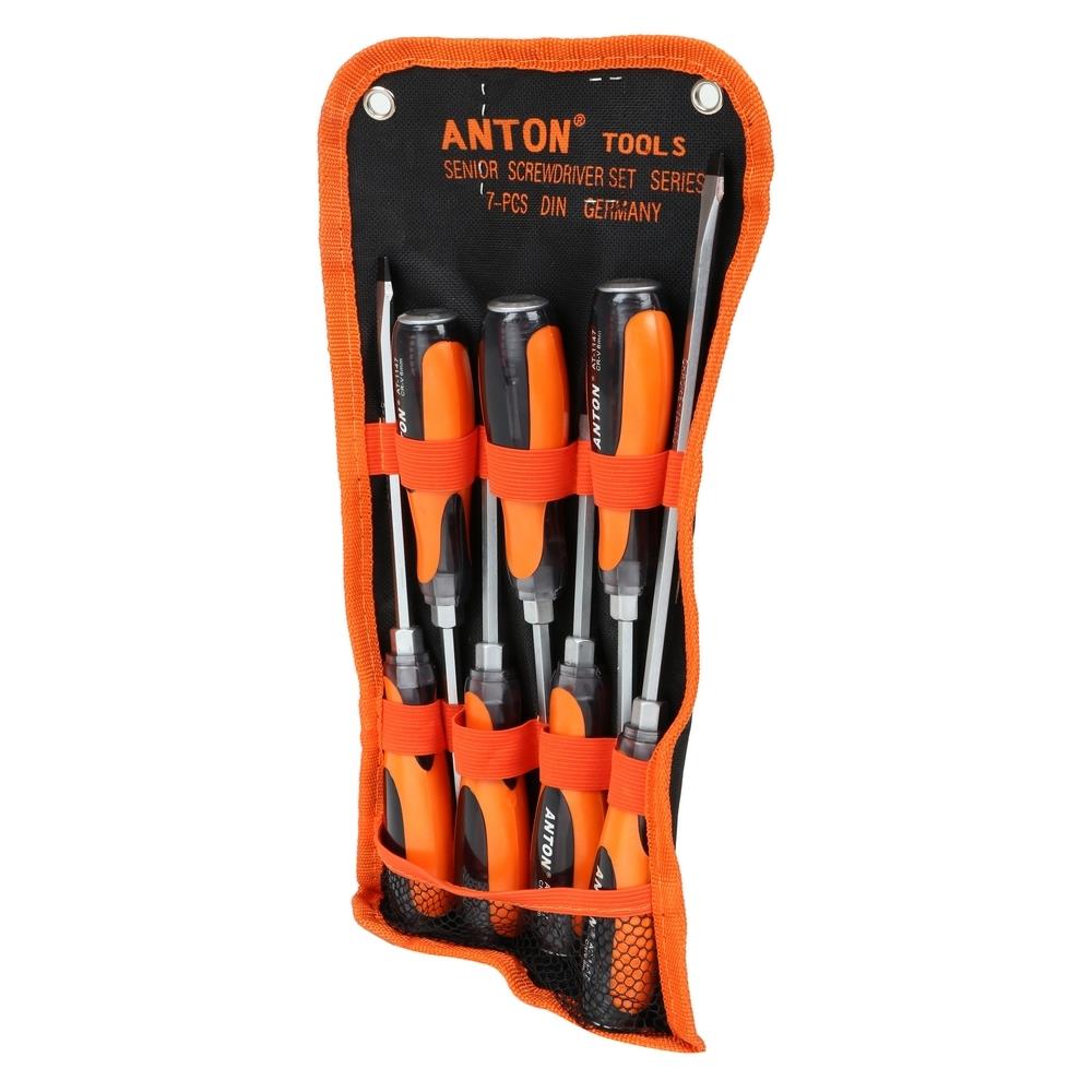 ชุดไขควงหัวตอกปลายแม่เหล็ก ANTON 7 ชิ้น/ชุด