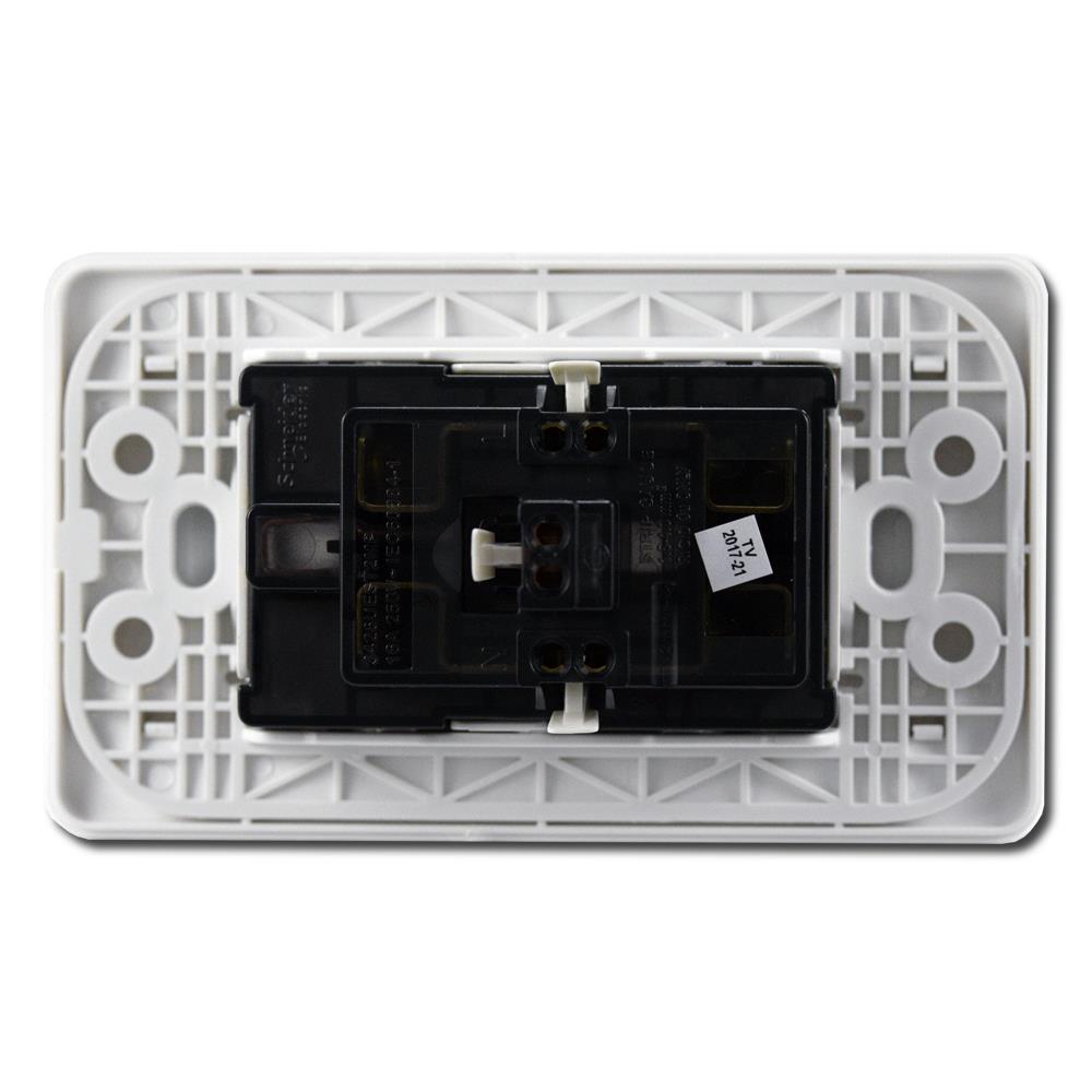 ชุดเต้ารับคู่ 3 ขา SCHNEIDER S13426UEST2M สีขาว