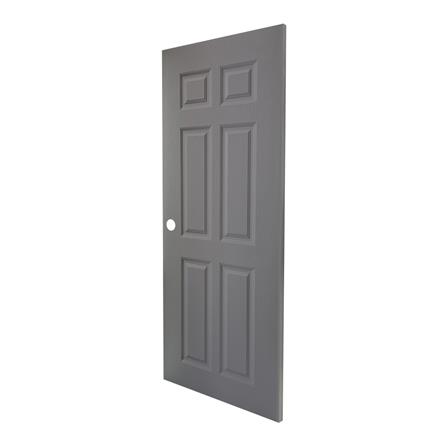 ประตูภายนอก UPVC AZLE MR003 80X200 ซม. สีเทา เจาะลูกบิด_1