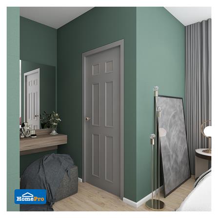 ประตูภายนอก UPVC AZLE MR003 80X200 ซม. สีเทา เจาะลูกบิด_3