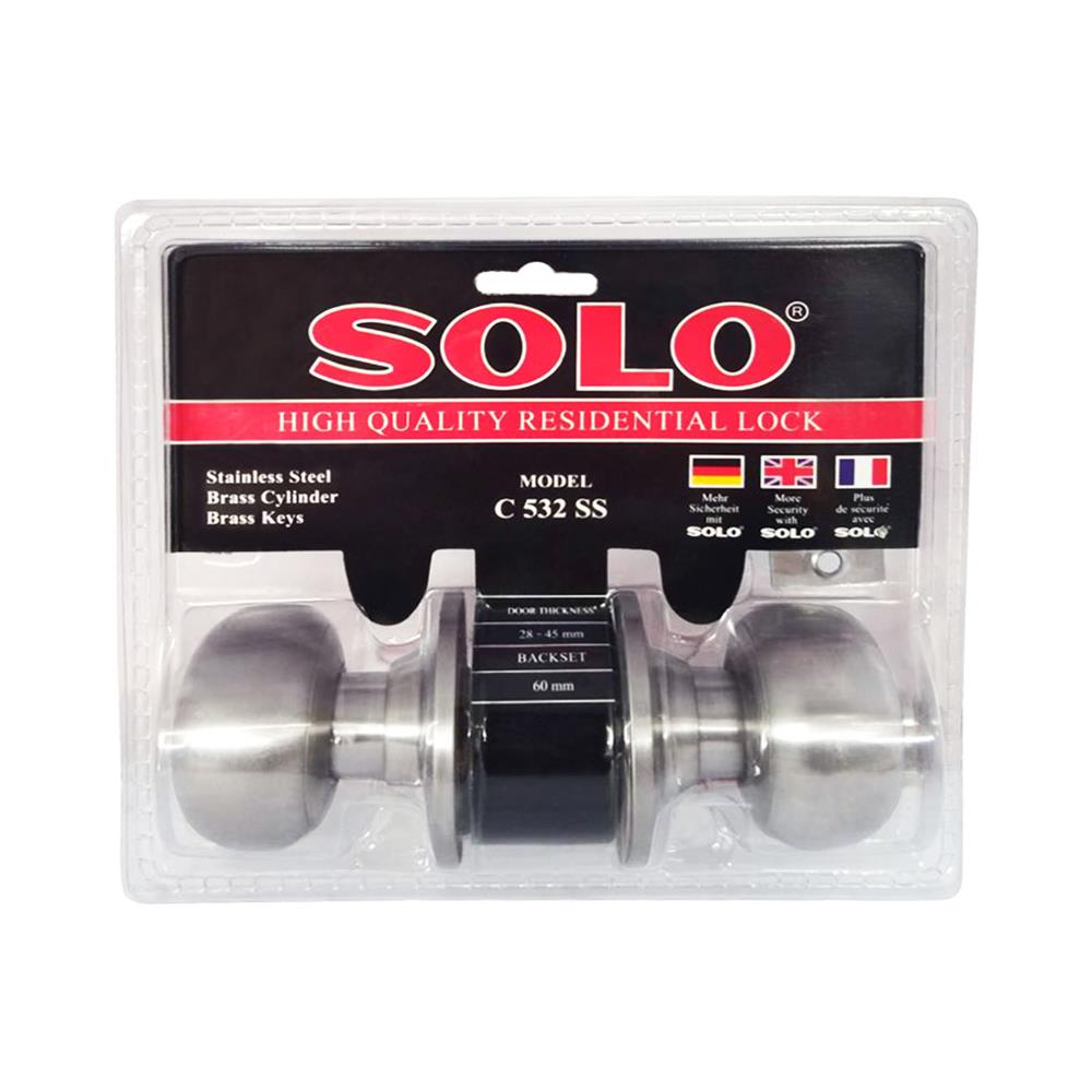 ลูกบิดทั่วไป SOLO C532 SS หัวจัน สีสเตนเลส