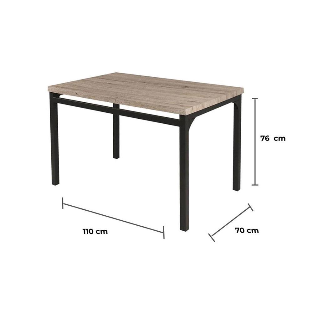 ชุดโต๊ะอาหาร 4 ที่นั่ง FURDINI DELIGHT สีน้ำตาล