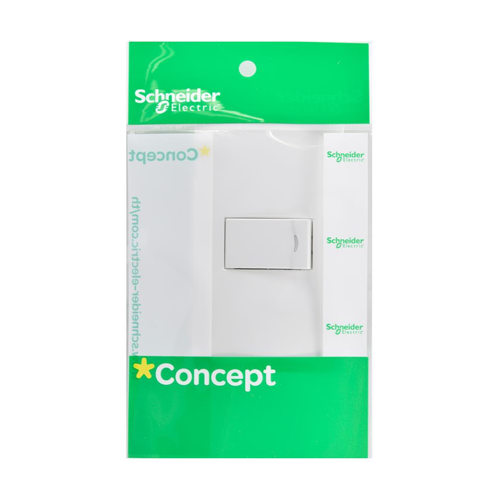ชุดสวิตช์ 1 ทาง 1 ช่อง SCHNEIDER S13031/1/2M สีขาว