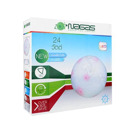 ไฟเพดาน LED NAGAS ALMA BR-2 16 นิ้ว 24 วัตต์ DAYLIGHT สีขาว_3