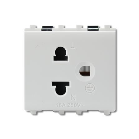 เต้ารับเดี่ยว 3 ขา มีม่านนิรภัย SCHNEIDER 3426UEST...