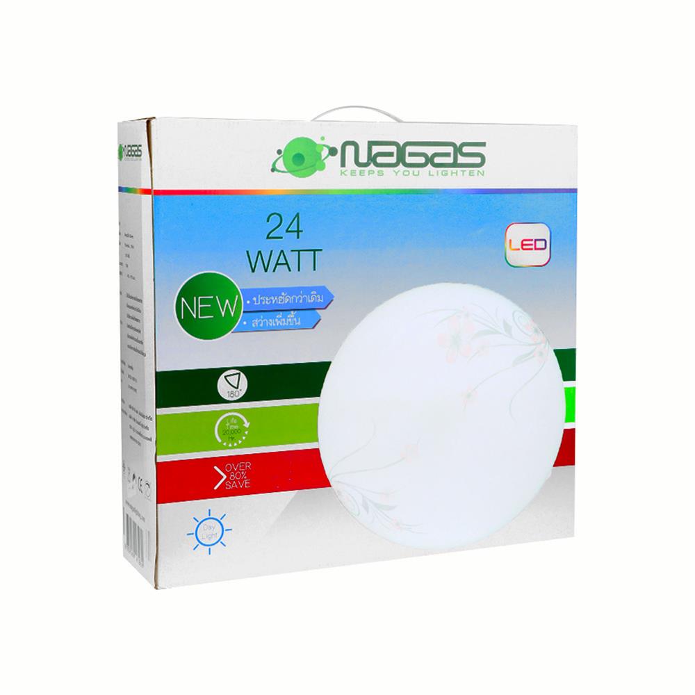 ไฟเพดาน LED NAGAS ALMA BR-5 16 นิ้ว 24 วัตต์ DAYLIGHT สีขาว