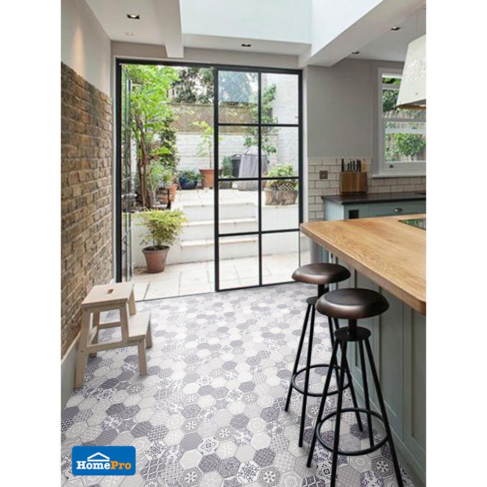 กระเบื้องพื้น 16x16 นิ้ว DURAGRES ลูเซียน่า เทา A 1M2