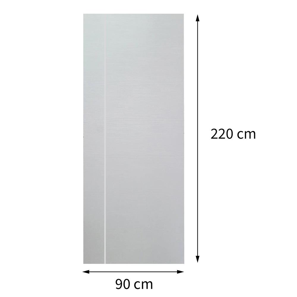 ประตูภายนอก UPVC AZLE MD-5 90X220 ซม. สีเทา ไม่เจาะลูกบิด