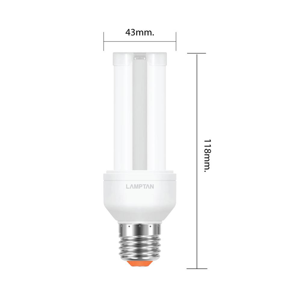 หลอด LED LAMPTAN COMPACT U-Type 9.5 วัตต์ DAYLIGHT E27