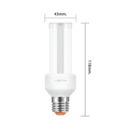 หลอด LED LAMPTAN COMPACT U-Type 9.5 วัตต์ DAYLIGHT E27_3
