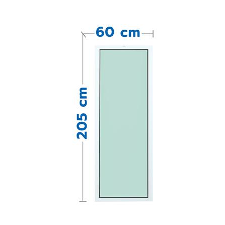 ช่องแสงประตูUPVC HOFFEN 60x205 ซม. สีขาว