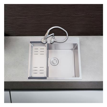 ซิงค์ฝังสแควร์ 1หลุม AXIA TRITON 6050 สเตนเลส_7