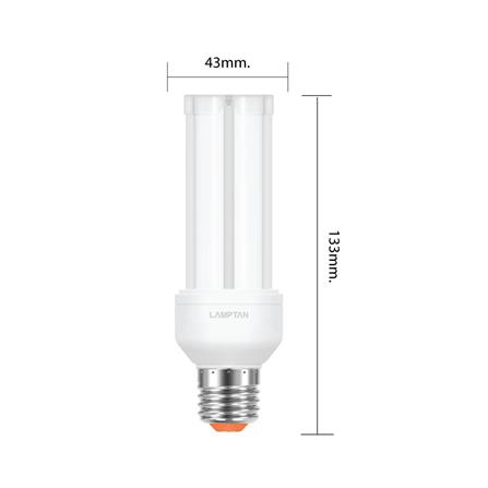 หลอด LED LAMPTAN COMPACT U-Type 12.5 วัตต์ WARM WHITE E27_4