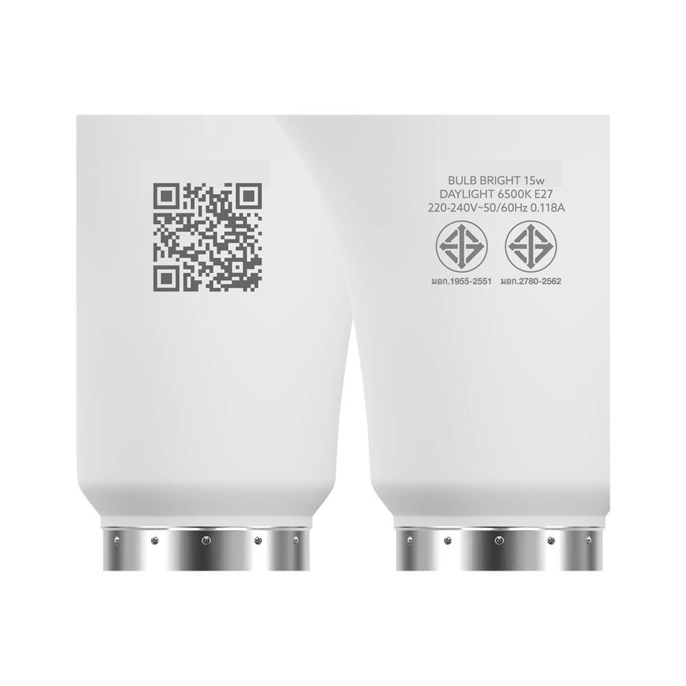หลอด LED LAMPTAN A60 BRIGHT 15 วัตต์ DAYLIGHT E27