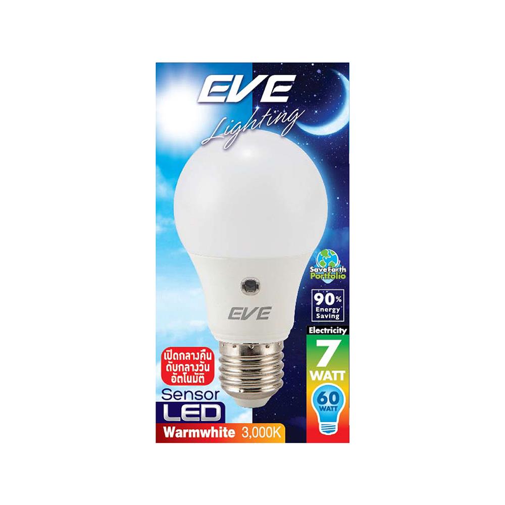 หลอด LED EVE A60 SENSOR WARM WHITE 7 วัตต์ E27