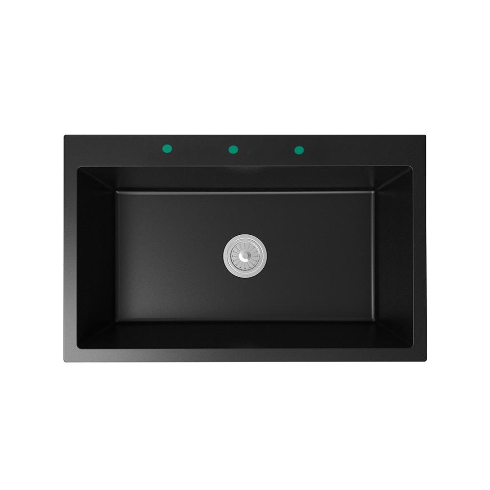 ซิงค์ฝัง 1 หลุม AXIA ICONIC 7951 แกรนิต สีดำ