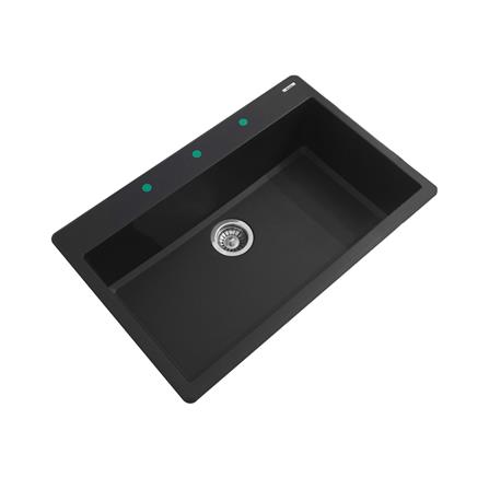 ซิงค์ฝัง 1 หลุม AXIA ICONIC 7951 แกรนิต สีดำ_1