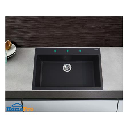 ซิงค์ฝัง 1 หลุม AXIA ICONIC 7951 แกรนิต สีดำ_2