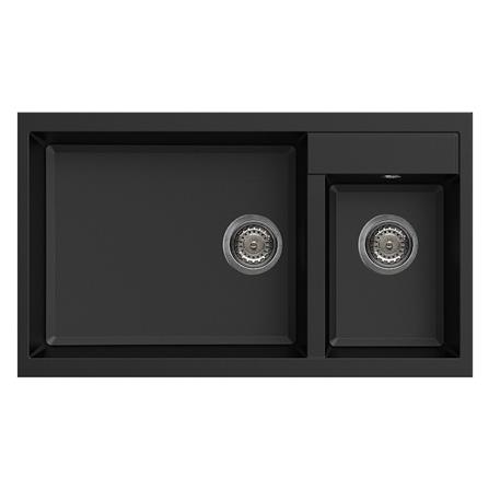 ซิงค์ฝัง 2 หลุม AXIA ICONIC 8650 แกรนิต สีดำ