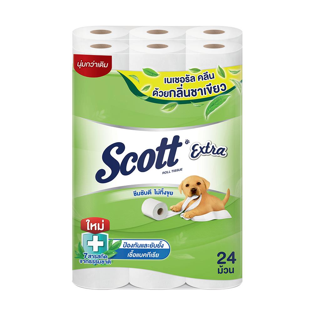 กระดาษชำระ SCOTT EXTRA NATURAL CLEAN  แพ็ค24