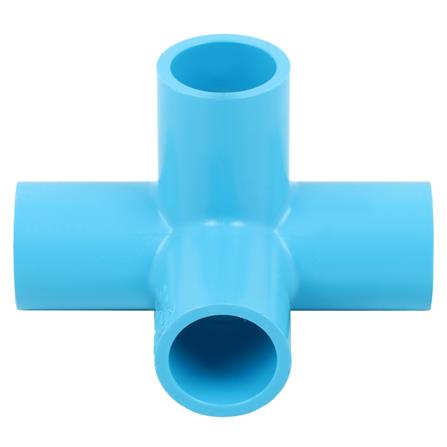 ข้อต่อสี่ทางตั้งฉาก PVC SCG 1/2 นิ้ว สีฟ้า_1