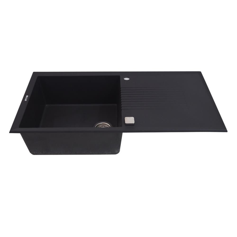 ซิงค์ฝัง 1หลุม 1ที่พัก AXIA ICONIC 10050 แกรนิต สีดำ