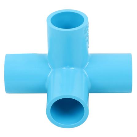 ข้อต่อสี่ทางตั้งฉาก PVC SCG 3/4 นิ้ว สีฟ้า_1